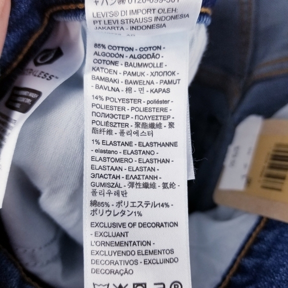 Levi's Wedgie Straight Fit A09770003 Button Fly Jeans NWT - Picture 12 of 14